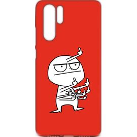 Придбати Чехол-накладка TOTO Cartoon Soft Silicone TPU Case Huawei P30 Pro FK9 Red, image , характеристики, відгуки