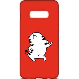 Придбати Чехол-накладка TOTO Cartoon Soft Silicone TPU Case Samsung Galaxy S10e Cat Red, image , характеристики, відгуки