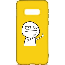 Купить Чехол-накладка TOTO Cartoon Soft Silicone TPU Case Samsung Galaxy S10e FK 2 Yellow, фото , характеристики, отзывы