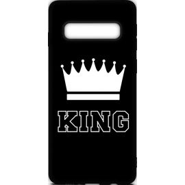 Купить Чехол-накладка TOTO Cartoon Soft Silicone TPU Case Samsung Galaxy S10+ King Black, фото , характеристики, отзывы