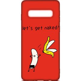 Купить Чехол-накладка TOTO Cartoon Soft Silicone TPU Case Samsung Galaxy S10+ Banana Red, фото , характеристики, отзывы