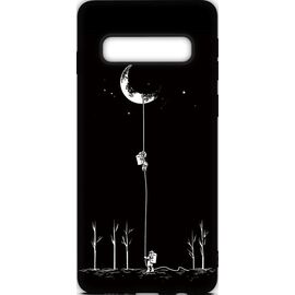 Придбати Чехол-накладка TOTO Cartoon Soft Silicone TPU Case Samsung Galaxy S10+ Moon Black, image , характеристики, відгуки