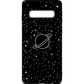 Купить Чехол-накладка TOTO Cartoon Soft Silicone TPU Case Samsung Galaxy S10 Saturn Black, фото , характеристики, отзывы
