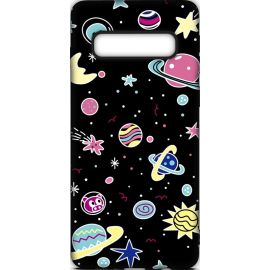 Придбати Чехол-накладка TOTO Cartoon Soft Silicone TPU Case Samsung Galaxy S10 Space Planets Black, image , характеристики, відгуки