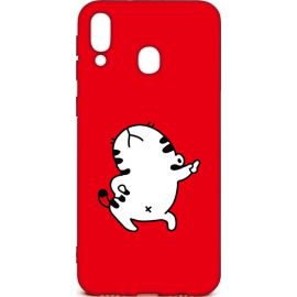 Купить Чехол-накладка TOTO Cartoon Soft Silicone TPU Case Samsung Galaxy M20 Cat Red, фото , характеристики, отзывы