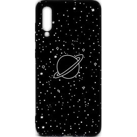 Купить Чехол-накладка TOTO Cartoon Soft Silicone TPU Case Samsung Galaxy A70 Saturn Black, фото , характеристики, отзывы