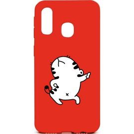 Купить Чехол-накладка TOTO Cartoon Soft Silicone TPU Case Samsung Galaxy A40 Cat Red, фото , характеристики, отзывы