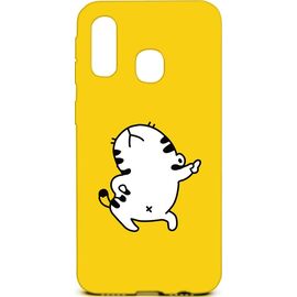 Купить Чехол-накладка TOTO Cartoon Soft Silicone TPU Case Samsung Galaxy A40 Cat Yellow, фото , характеристики, отзывы