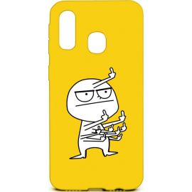 Купить Чехол-накладка TOTO Cartoon Soft Silicone TPU Case Samsung Galaxy A40 FK 9 Yellow, фото , характеристики, отзывы