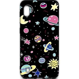 Купить Чехол-накладка TOTO Cartoon Soft Silicone TPU Case Samsung Galaxy A10 Space Planets Black, фото , характеристики, отзывы