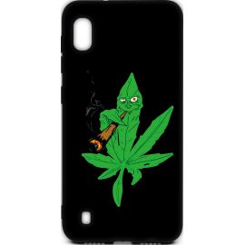 Придбати Чехол-накладка TOTO Cartoon Soft Silicone TPU Case Samsung Galaxy A10 Cannabis Black, image , характеристики, відгуки