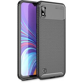 Придбати Чехол-накладка Ipaky Carbon Fiber Series/Soft TPU Case Samsung Galaxy M10 Black, image , характеристики, відгуки