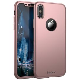 Купить Чехол-накладка Ipaky 360 PC Full Protection Case Apple iPhone X Rose Gold, фото , характеристики, отзывы