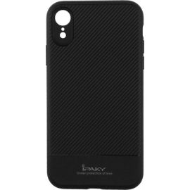 Купить Чехол-накладка Ipaky Carbon Fiber Series/TPU Case With Carbon Fiber Apple iPhone XR Blue, фото , характеристики, отзывы