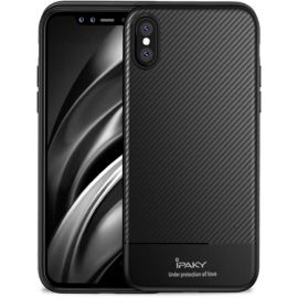 Купить Чехол-накладка Ipaky Carbon Fiber Series/TPU Case With Carbon Fiber Apple iPhone XS Max Black, фото , характеристики, отзывы