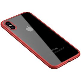 Купить Чехол-накладка Ipaky Bright Series/TPU frame With Clear PC Case Apple iPhone XS Max Red, фото , характеристики, отзывы