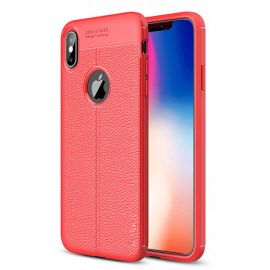 Придбати Чехол-накладка Ipaky TPU Litchi Stria Series Case Apple iPhone X/XS Red, image , характеристики, відгуки