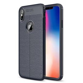 Купить Чехол-накладка Ipaky TPU Litchi Stria Series Case Apple iPhone X/XS Blue, фото , характеристики, отзывы