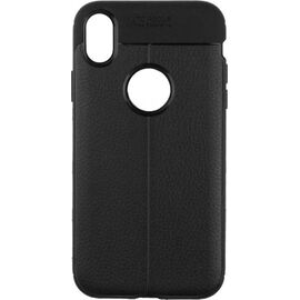 Придбати Чехол-накладка Ipaky TPU Litchi Stria Series Case Apple iPhone XR Black, image , характеристики, відгуки