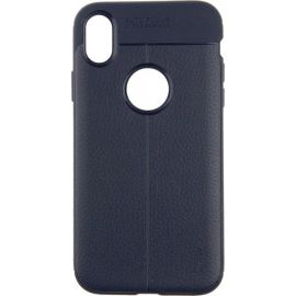 Купить Чехол-накладка Ipaky TPU Litchi Stria Series Case Apple iPhone XR Blue, фото , характеристики, отзывы