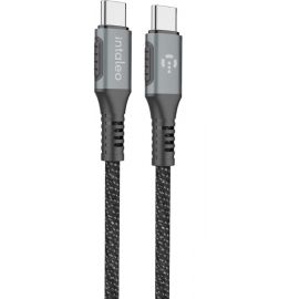 Купить Кабель Intaleo CBGPD60WTT2 Type-C to Type-C 2м 60W Grey, фото , характеристики, отзывы