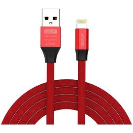 Купить Кабель GOLF GC-56I Lightning cable 1m Red, фото , характеристики, отзывы