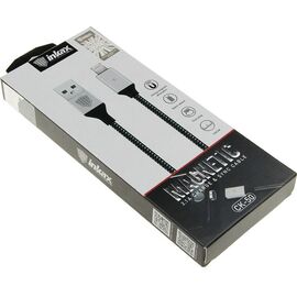 Купить Кабель INKAX CK-50 magnetic Lightning cable 1m Black, фото , характеристики, отзывы
