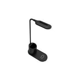 Купить Лампа настольная Rebeltec Led lamp with wireless induction charger  QI W600 10W High speed Black, фото , характеристики, отзывы