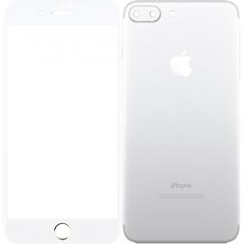 Купить Защитное стекло TOTO Metal Tempered Glass 0.2 mm front and back iPhone 7 Plus Silver, фото , характеристики, отзывы