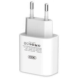 Придбати Сетевое зарядное устройство XO L40 18W/1 USB-C + Lightning Cable White, image , характеристики, відгуки