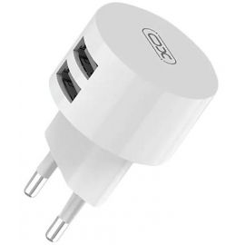 Купить Сетевое зарядное устройство XO L62 2.4A/2USB + MicroUSB Cable White, фото , характеристики, отзывы