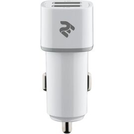 Придбати Автомобильное зарядное устройство 2E Dual USB Car Charger 2.4A&2.4A White, image , характеристики, відгуки