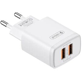 Придбати Сетевое зарядное устройство Celebrat C-N2-EU 2USB 2,4А wall charger White, image , характеристики, відгуки