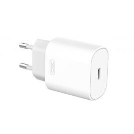 Купить Сетевое зарядное устройство XO L91 25W TYPE-C fast charger + Lightning cable White, фото , характеристики, отзывы