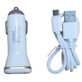 Придбати Автомобильное зарядное устройство LDNIO DL-DC 219/2 порта + кабельmicro USB, image , характеристики, відгуки