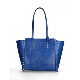 Купить - Кожаная сумка Italian Bags Сумка На Каждый День Italian Bags 10083_blue Кожаная Синий, фото , характеристики, отзывы