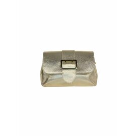 Придбати Кожаная сумка Italian Bags Клатч Italian Bags 11696_platino Кожаный Золотой, image , характеристики, відгуки