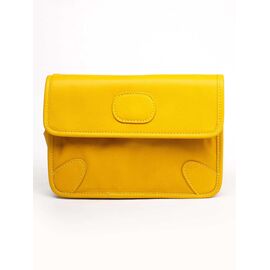 Придбати Шкіряна сумка Italian Bags Клатч Italian Bags 11725_yellow Шкіряний Жовтий, image , характеристики, відгуки