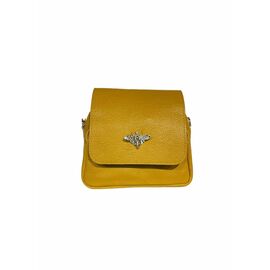 Купить - Кожаная сумка Italian Bags Клатч Italian Bags 11946_senape Кожаный Желтый, фото , характеристики, отзывы