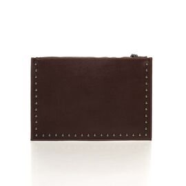Купить - Итальянский женский кожаный клатч 1405_dark_brown кожаный коричневый, фото , характеристики, отзывы