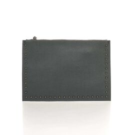 Купить - Итальянский женский кожаный клатч 1405_gray кожаный серый, фото , характеристики, отзывы