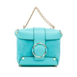 Купить - Кожаная сумка Italian Bags Клатч Italian Bags 1666_tiffany Кожаный Зеленый, фото , характеристики, отзывы