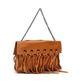 Купить - Кожаная сумка Italian Bags Клатч Italian Bags 1810_cuoio Кожаный Коньячный, фото , характеристики, отзывы