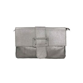 Придбати Шкіряна сумка Italian Bags Клатч Italian Bags 188228_ferro Шкіряний Сірий, image , характеристики, відгуки