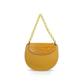 Придбати Шкіряна сумка Italian Bags Клатч Italian Bags 1966_senape Шкіряний Жовтий, image , характеристики, відгуки