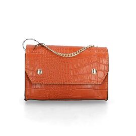 Придбати - Шкіряна сумка Italian Bags Клатч Italian Bags 532177_orange Шкіряний Помаранчевий, image , характеристики, відгуки