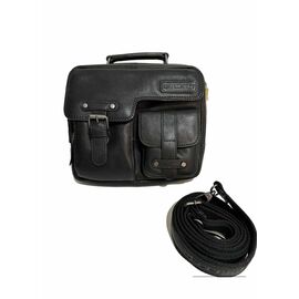 Придбати Кожаная сумка HILL BURRY Мужская сумка HILL BURRY 870367_black Кожаная Черный, image , характеристики, відгуки