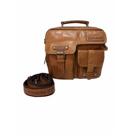 Купить - Кожаная сумка HILL BURRY Мужская сумка HILL BURRY 870367_brown Кожаная Коричневый, фото , характеристики, отзывы