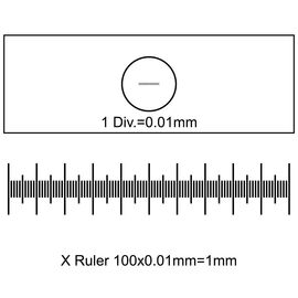 Придбати Калібрувальна лінійка SIGETA X 1мм / 100 Div.x0.01мм, image , характеристики, відгуки
