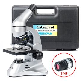 Купить Микроскоп SIGETA PRIZE NOVUM 20x-1280x с камерой 2Mp (в кейсе), фото , характеристики, отзывы